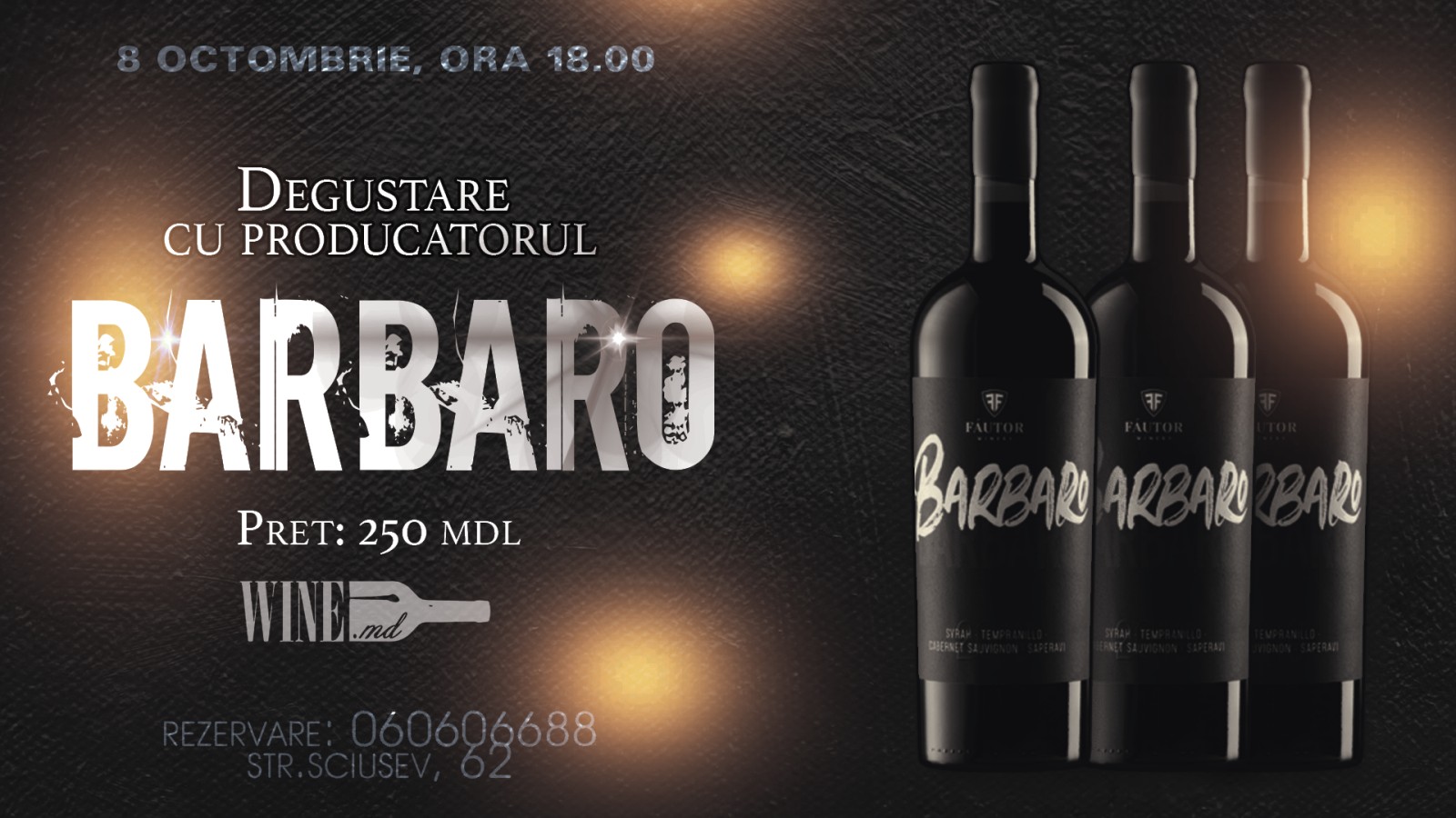 Degustare cu producătorul Fautor
