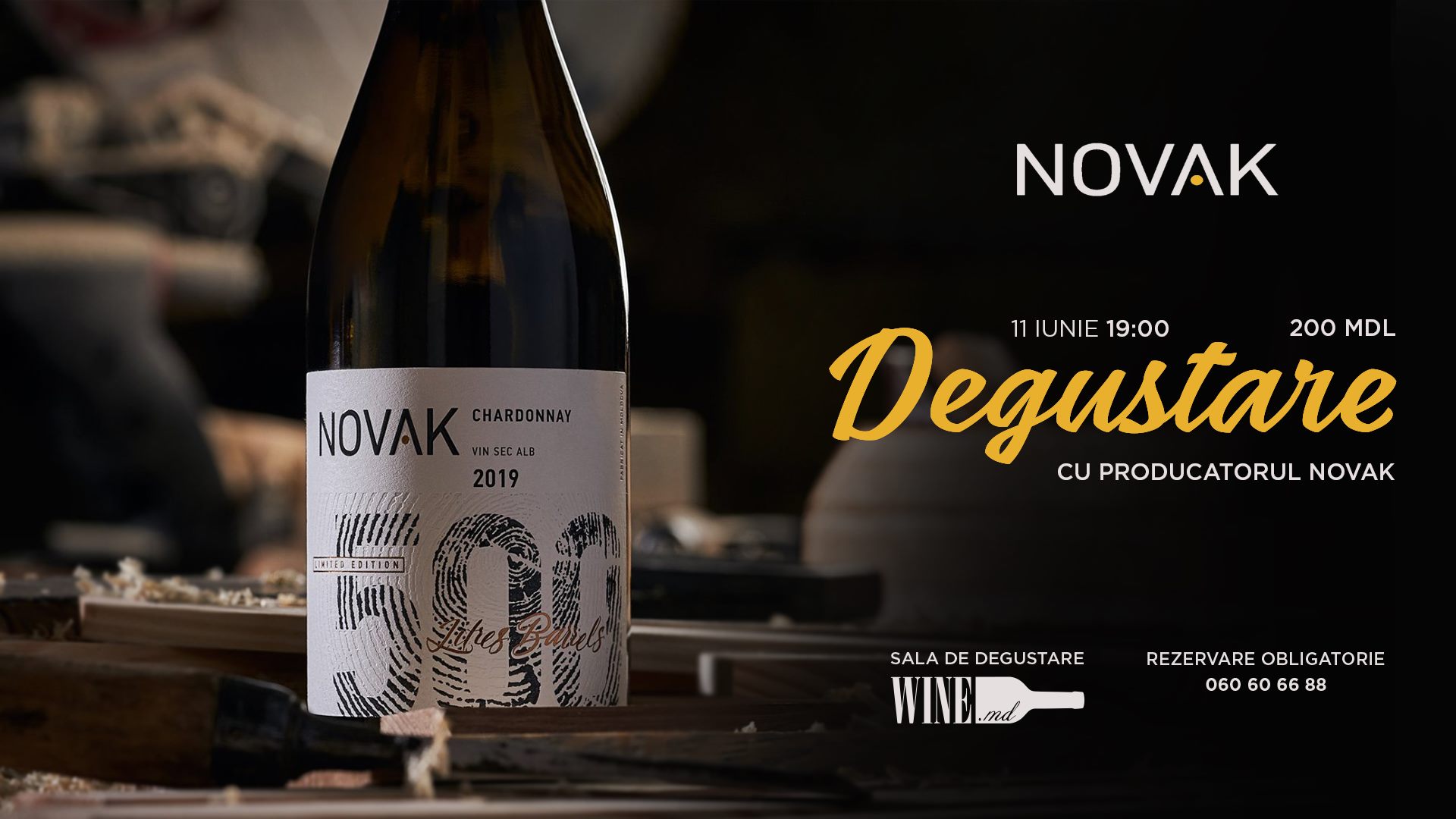 Degustare cu producatorul Novak Winery